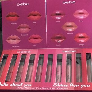 Bebe lip kit Matte about you Shine for you. New